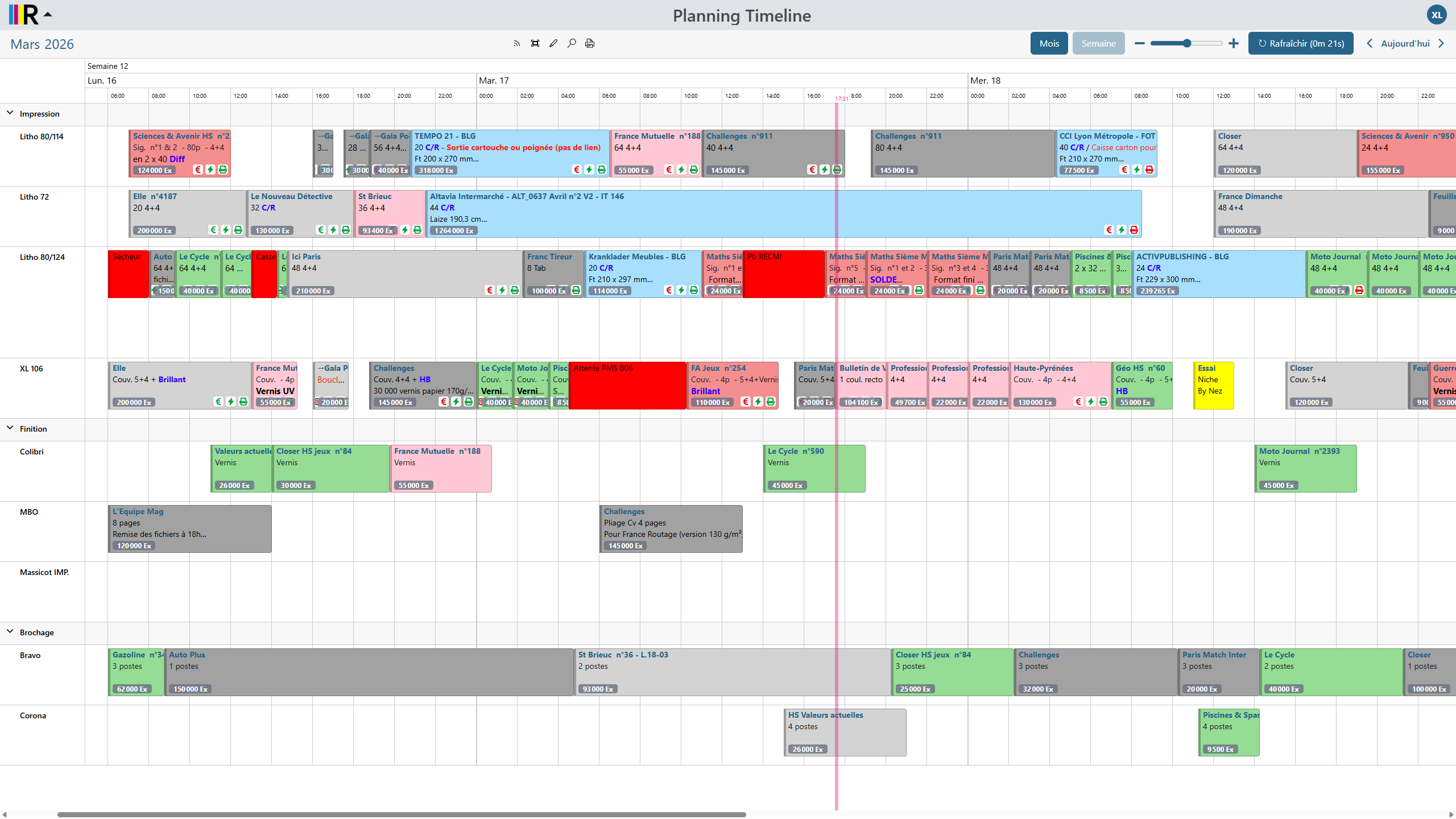 Media 1 du projet Planning de production (APS - Advanced Planning System)